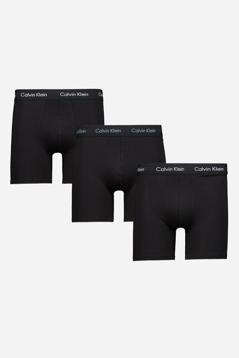 CALVIN KLEIN, Logós boxer szett - 3 db, Fekete/Antracitszürke