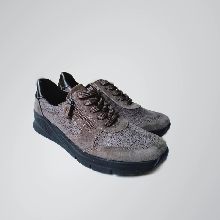 ACO Pantofi Piele Mix Mary05 Taupe