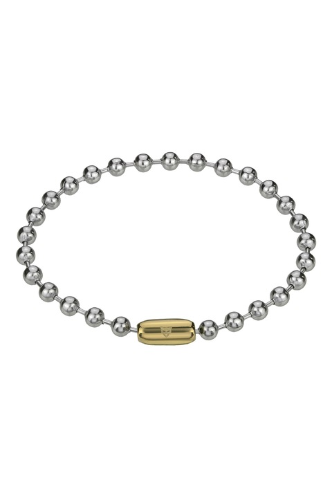 Bratara Pavia din otel inoxidabil, Auriu/Argintiu, 21.3 cm