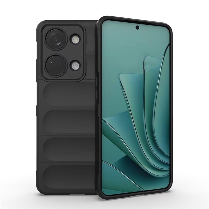 Кейс за телефон OnePlus Nord 3 5G, Пълна защита, Мек силикон, Черен