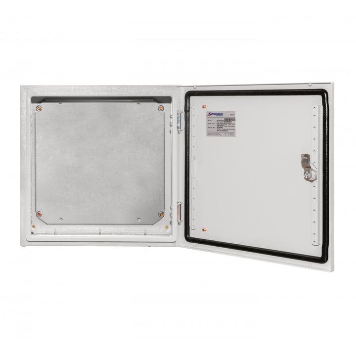 Dulap metalic Schrack Technik WST4040210, Pentru montare pe perete, 400x400x210 mm, Cu 1 usa solida, IP 65