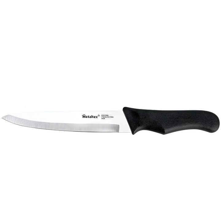 Cutit pentru carne, inox/plastic, L:29 cm