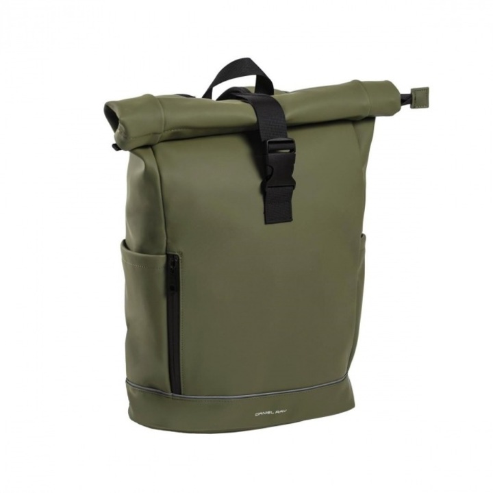 Rucsac unisex impermeabil, pentru laptop de 15.6 inch, Daniel Ray, seria Highlands M, Verde olive