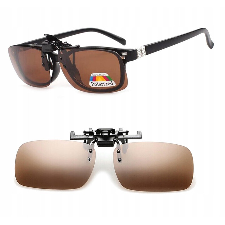 Ochelari polarizati cu protectie solara, Stylion, Maro