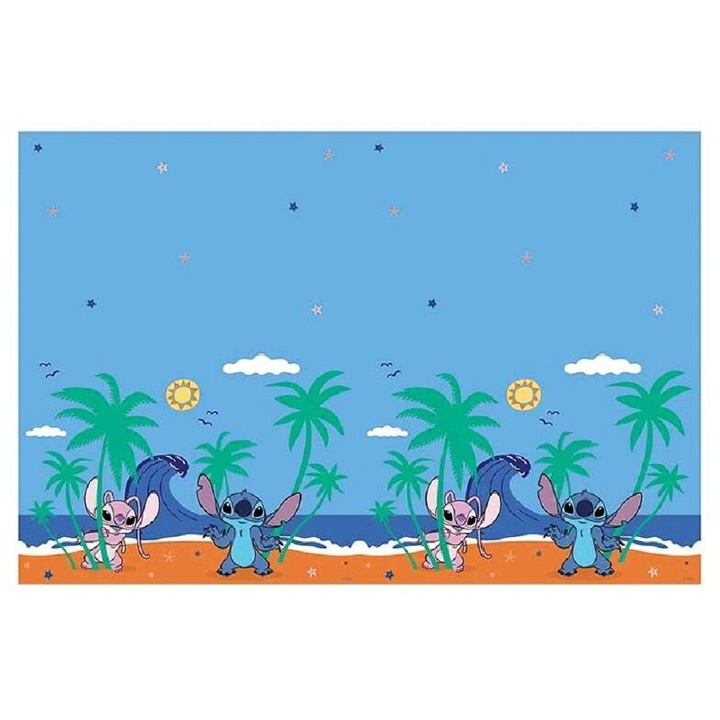 Fata de masa Lilo & Stitch, 120 x 180 cm Albastru