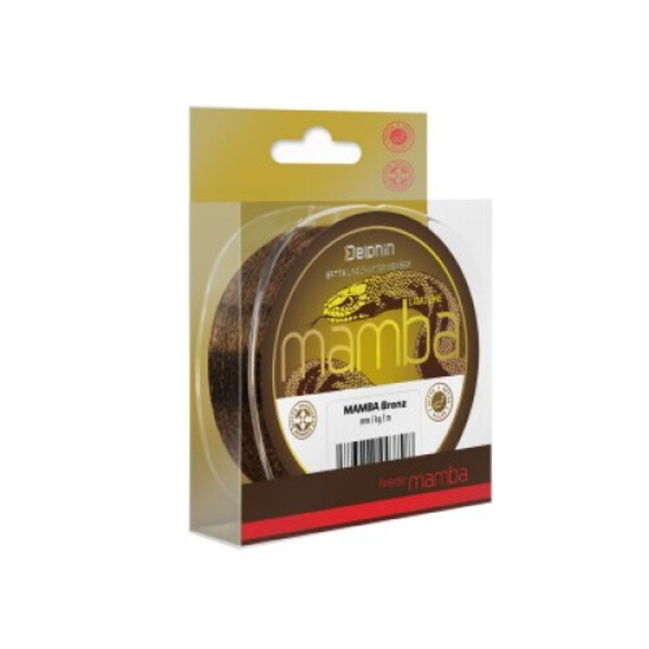 Nylon/monofilament Delphin MAMBA Feeder 300 m, Bronz 0.16 mm