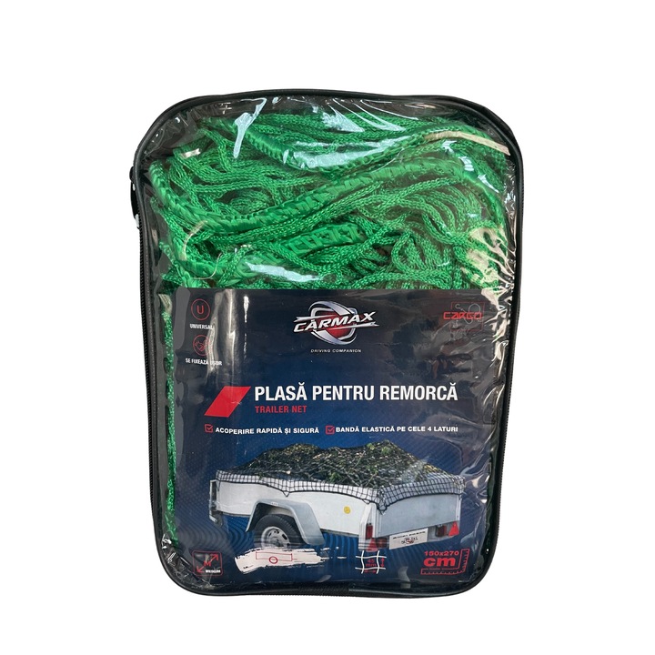 Utánfutó háló 1,5 x 2,7 m, Carmax