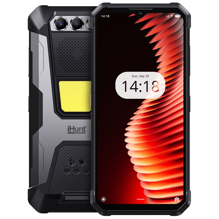 Ihunt Titan Metal P22000 ULTRA 12200mAh, Camera 48MP + 20MP, IP68, DualSIM, Android 13, szürke