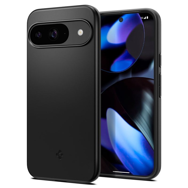 Калъф Spigen за Google Pixel 9 Pro, Pixel 9, Thin Fit, Черен