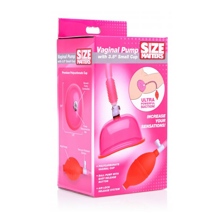 XR Brands Size Matters hüvelypumpa, kis csésze, 5 cm