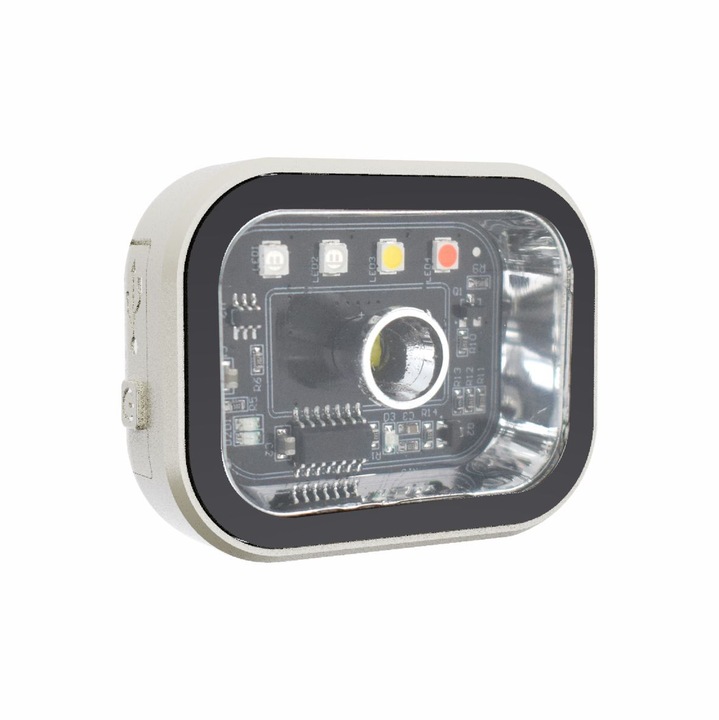 Lanterna, design clip-on/magnetic, 9 moduri, incarcare rapida tip C, durata lunga de viata, curea pentru lampa frontala