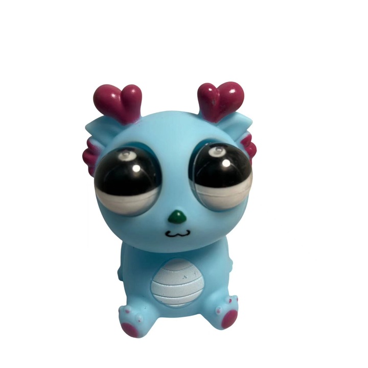 Interaktív játék, kikapcsolódáshoz, Kis dinoszaurusz ugró szemekkel, Kék