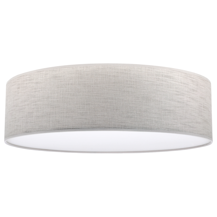 Plafoniera, LightHome, Piatra, Plexi, E27, ClasaA, 50 cm, Textil, 60W, 3 Puncte de lumina, Alb