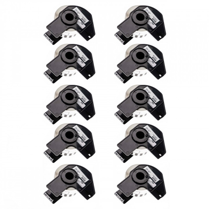 10 tekercses ragasztószalag készlet DK 22211 29 mm X 15, 24 m fehér kompatibilis Brother P-Touch QL 1000 sorozat / QL 1050 / QL 1050 N / QL 1060 N / QL 500 / QL Q 500 50 / 50 BS 560-as sorozat / QL 570 / QL 580 QL 650 TD / QL 700 / QL 710 W / QL 720 NW