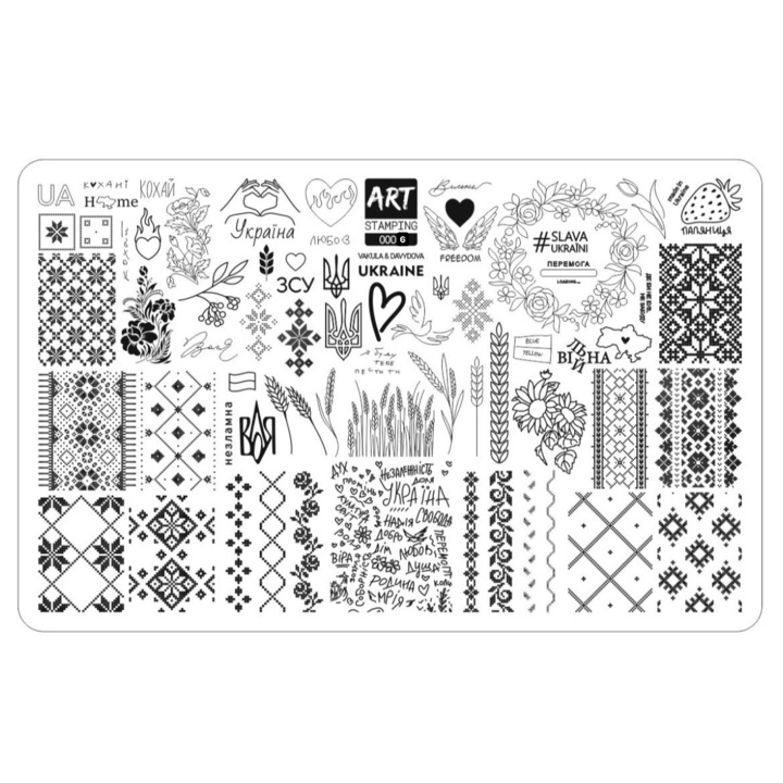 ART STAMPING forma szögek bélyegzéséhez