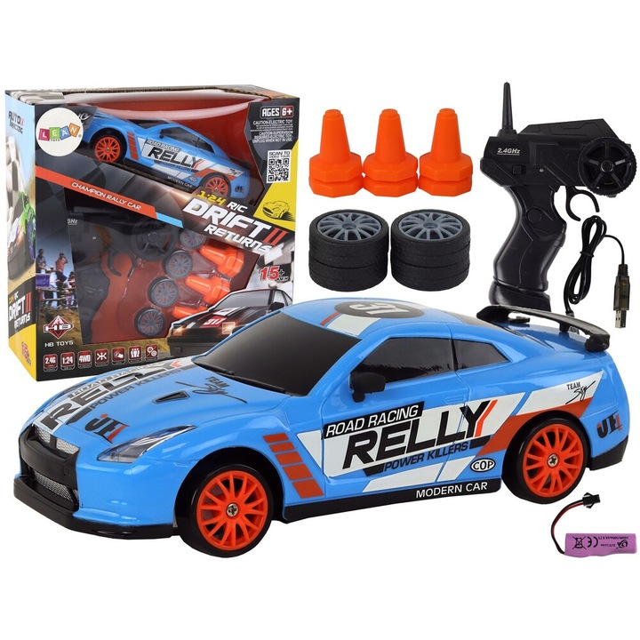 Masinuta Sport, 18x8x6 cm, Plastic, Multicolor