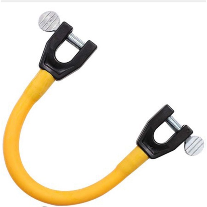 Ски конектор, Специално проектиран за деца и начинаещи за ефективен контрол на скоростта, Регулируема дължина 15-42 см, Полипропилен, жълт 21*3,5 см