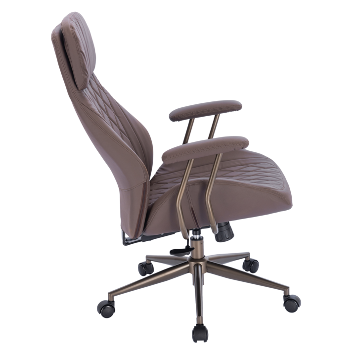 Scaun de birou Kring Durban, inaltime reglabila,piele ecologica, Maro