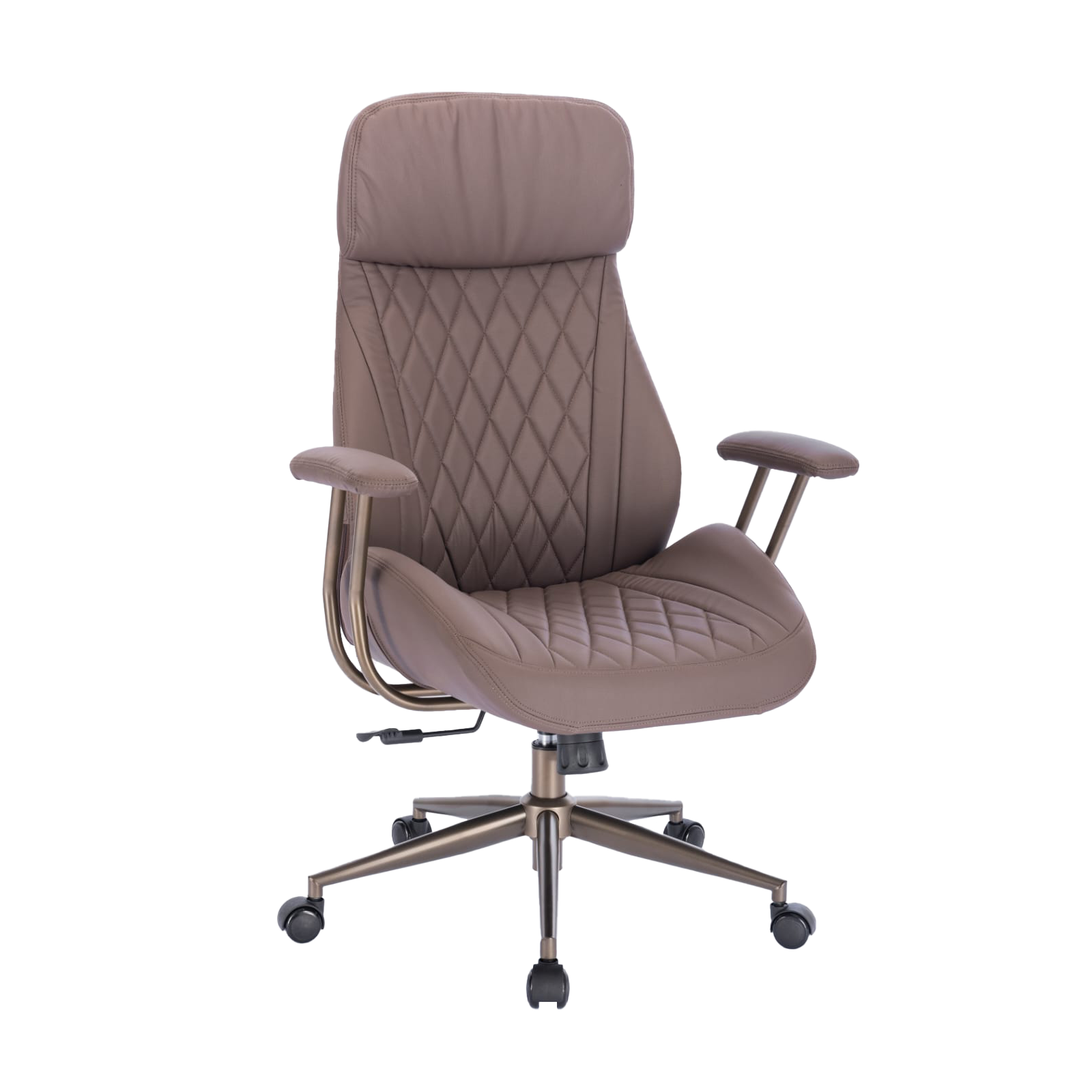 Scaun de birou Kring Durban, inaltime reglabila,piele ecologica, Maro