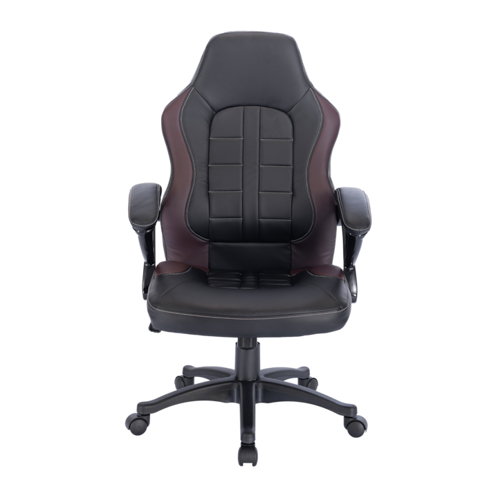 Scaun de birou Kring Seul,PU, Negru/Maro