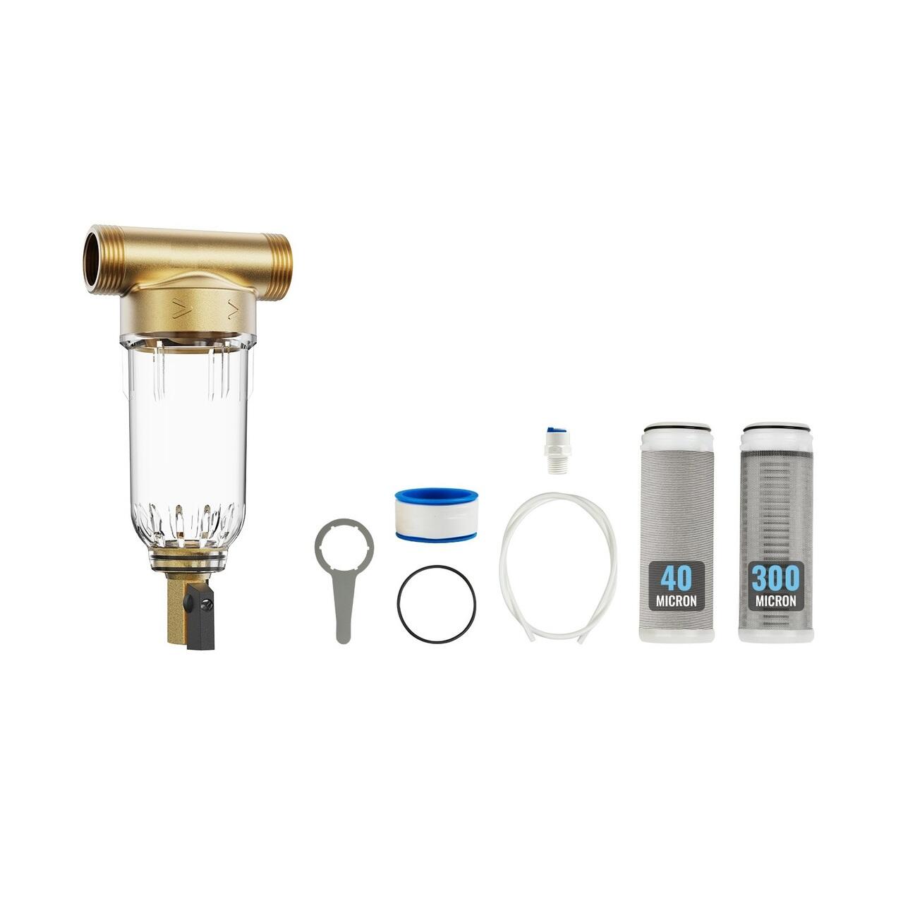 Filtru sedimente pentru toata casa, Centrifugal, 40 si 300 microni ...