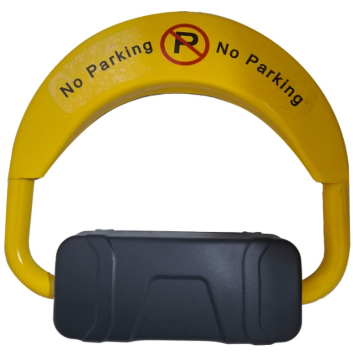 Паркинг скоба, Selling Depot®, дистанционно управление с дистанционно управление, 50 м, функция против кражба, аларма, автоматично прибиране, устойчив на вода и атмосферни влияния, IP65, черно-жълто