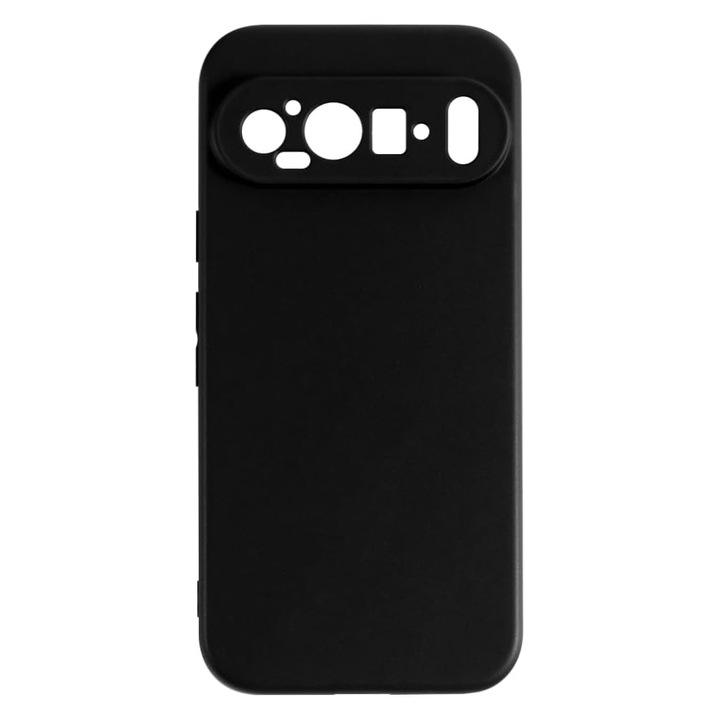 Husa pentru Telefon Compatibila cu Google Pixel 9, G-Tech, Silicon TPU, Protectie la Camera, Aspect Mat, Negru