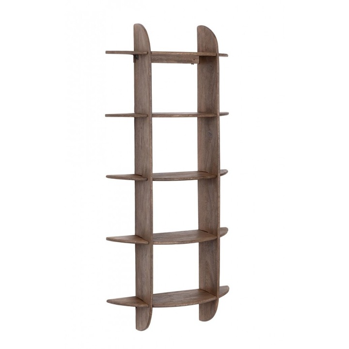 Етажерка с 5 рафта, кафяво дърво, Westwood 70x22x160 см