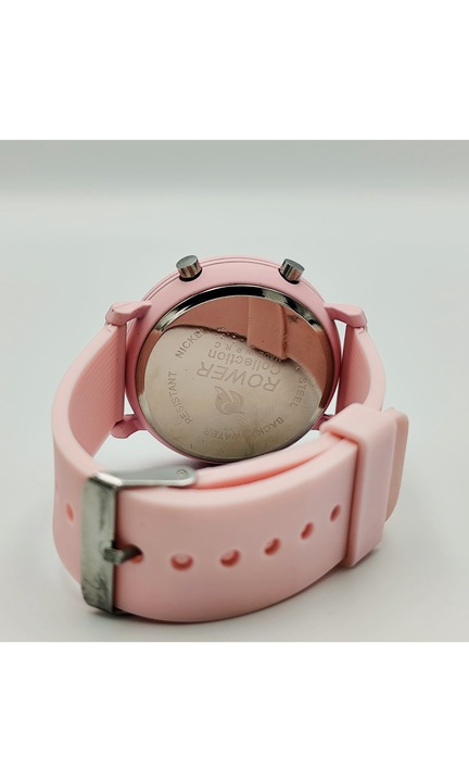 Ceas de mana Rower Collection, water resistant, unisex, cu afisaj electronic roz