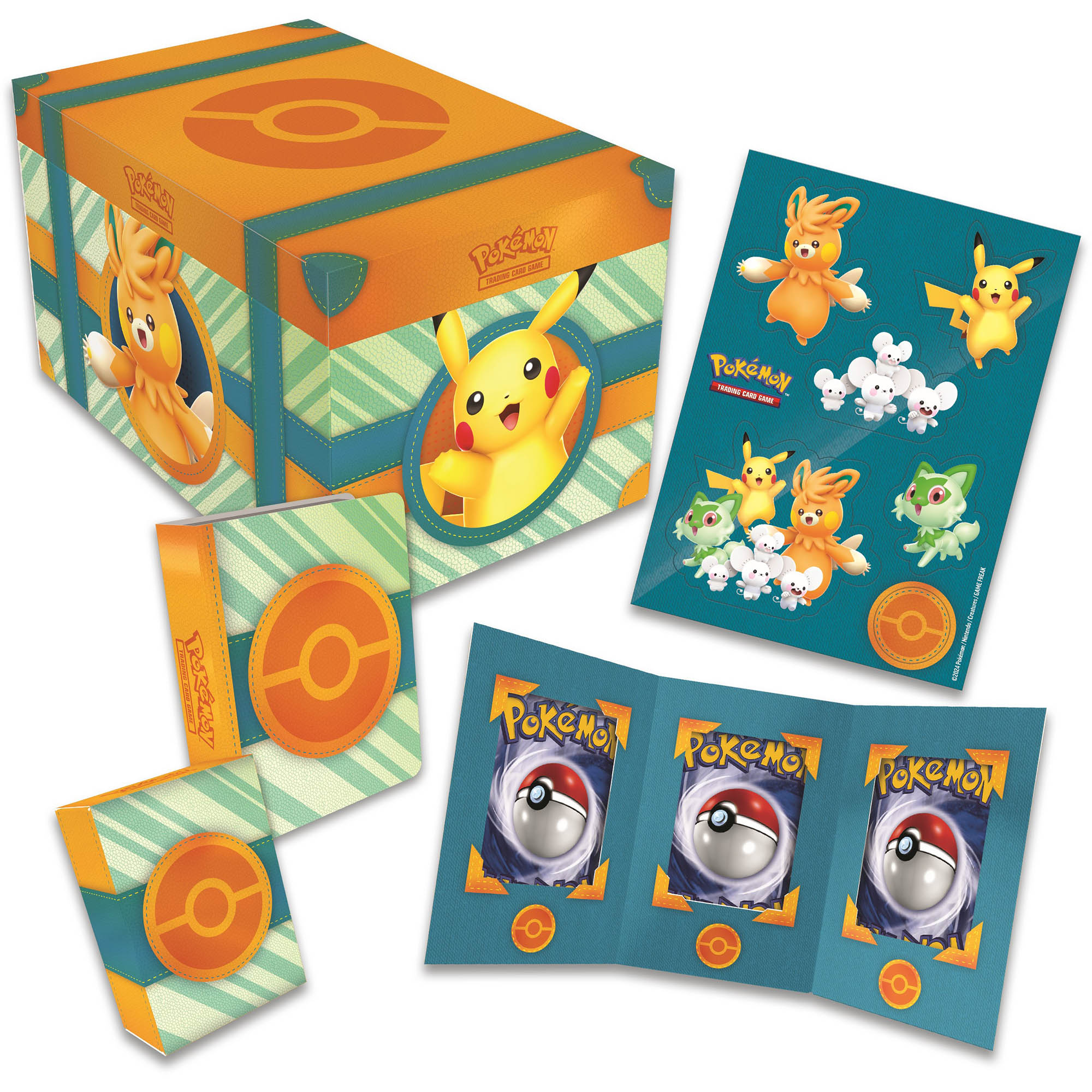 Set cartonase Pokemon TCG: Paldea Adventure Chest - eMAG.ro