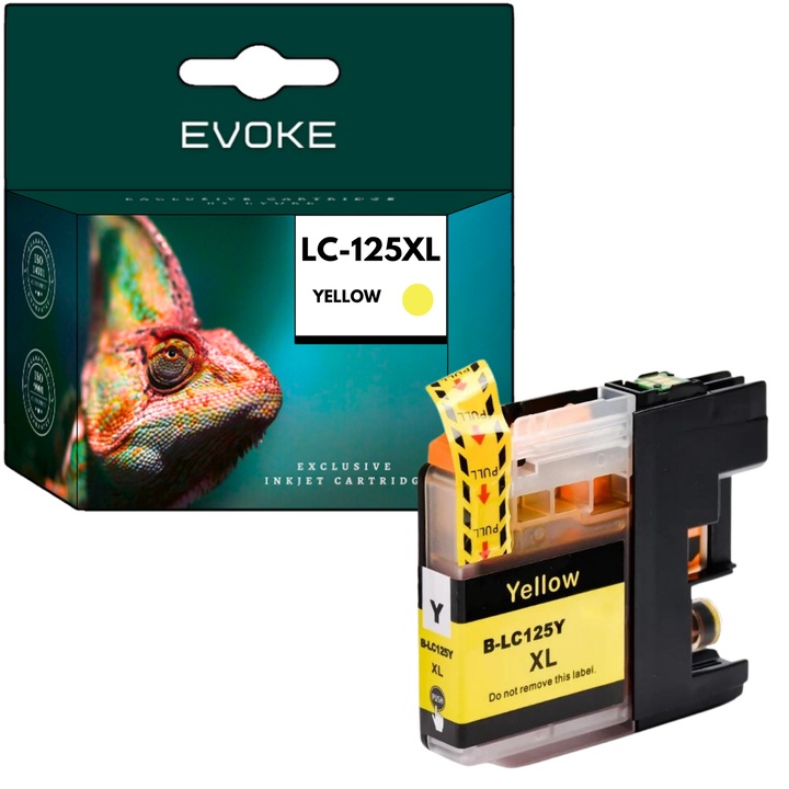 Brother 125XY sárga tintapatron, 15 ml, 1200 oldal, LC125XLY, kompatibilis a következő készülékkel: MFC-J6520DW MFC-J6720DW MFC-J6720DW MFC-J6720DW MFC-J6920DW