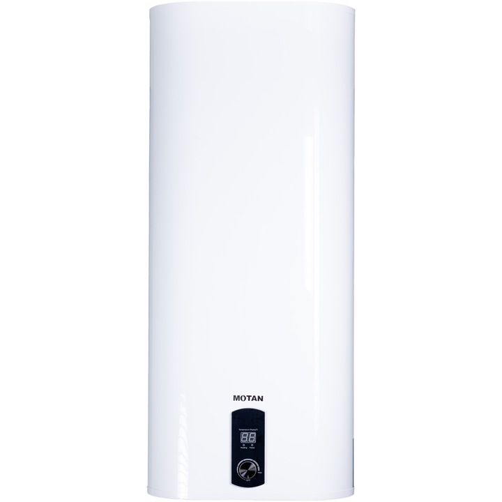 Elektromos kazán Motan BE100L2KW-S, Slim, 2000W, 90 l, LCD képernyő, függőleges/vízszintes rögzítés, túlmelegedés/túlnyomás elleni védelem, C energiaosztály