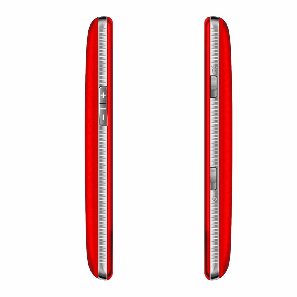EVOLVEO EasyPhone XR, telefon mobil pentru seniori cu suport de incarcare, rosu