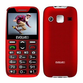 EVOLVEO EasyPhone XR, telefon mobil pentru seniori cu suport de incarcare, rosu EVOLVEO EasyPhone XR, telefon mobil pentru seniori cu suport de incarcare, rosu