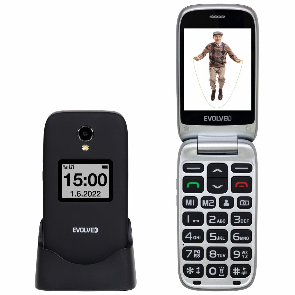 EVOLVEO EasyPhone FS, telefon mobil rabatabil de 2 