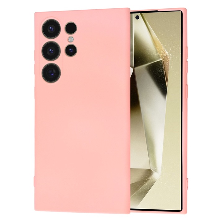 Защитен калъф за Samsung Galaxy S24 Ultra, Cipsir Urban, SoftFlex, T46, Canvas, Chalk Powder Pink