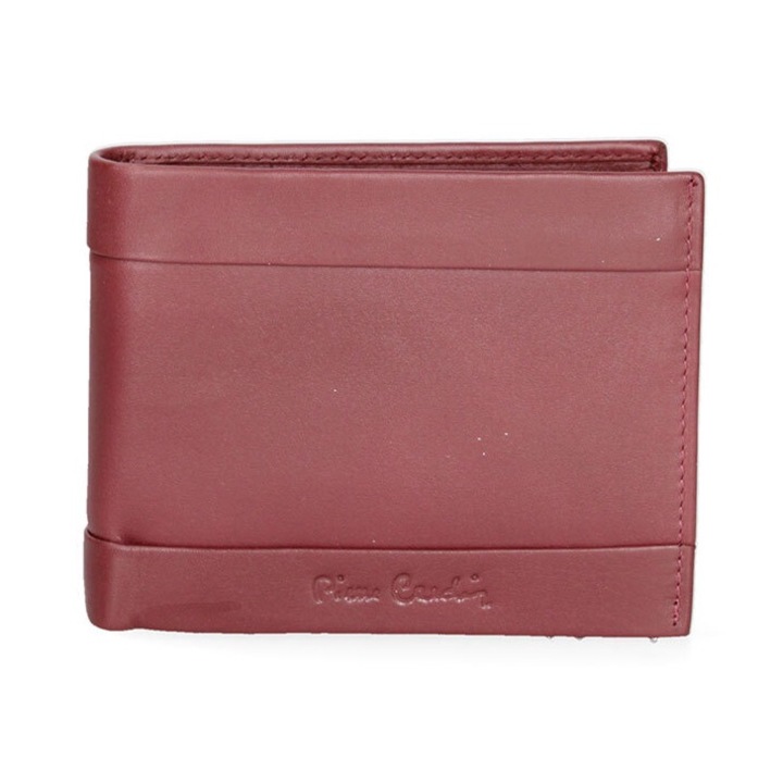 Pierre Cardin, Portofel din piele, Rosu capsuna