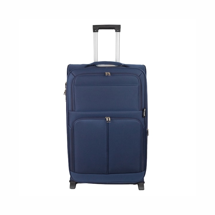 Куфар Naimeed D5976, 2 колела, текстил, кодова брава, син, 35,5x26x52 см