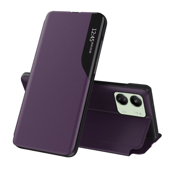 fixGuard eFold sorozatú tok Xiaomi Redmi 13C 4G / 13C 5G / Poco M6 / C65 telefonhoz - Lila