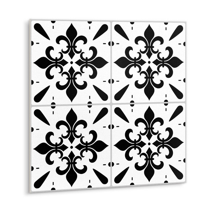 Set placi de autoadezive 9 buc.. Tulup. 30x30 cm. Placi elegante. Black Chess