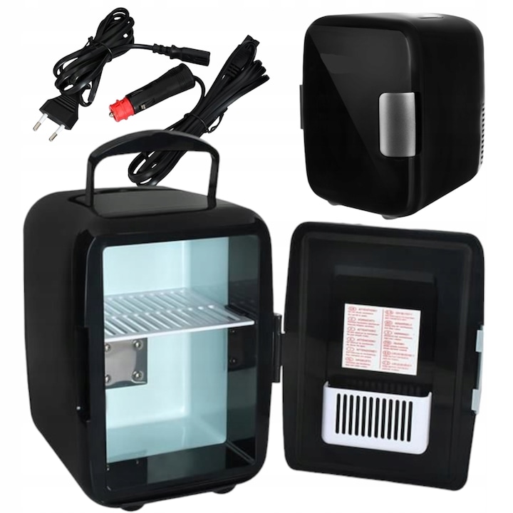 Frigider auto portabil 2 in 1, raceste si incalzeste, negru, 23.5x17.5x25cm