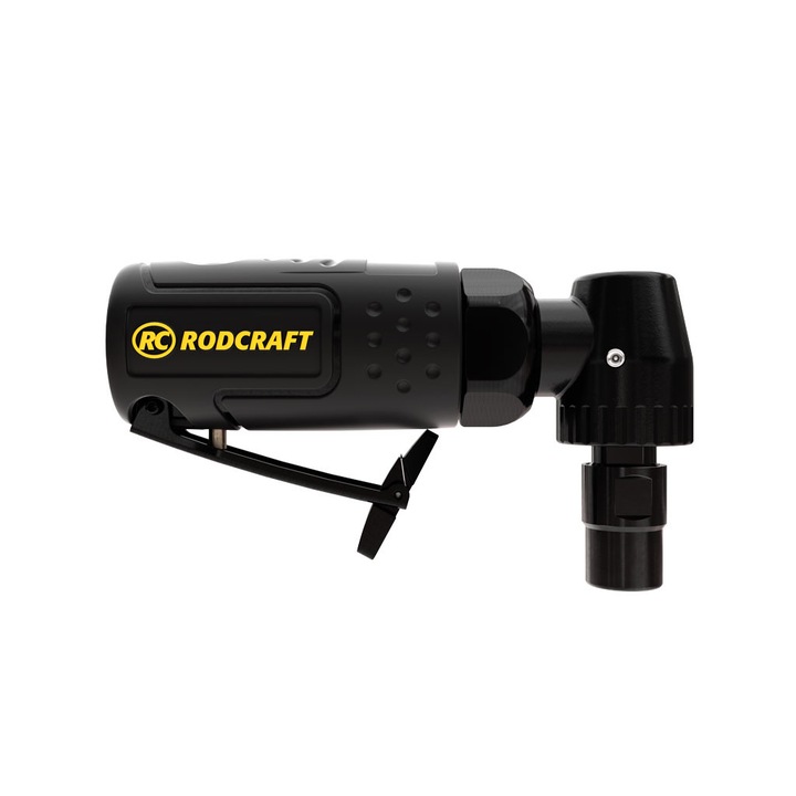 Masina de slefuit unghiulara, pneumatica, format MINI, priza aer 1/4", dimensiune mandrina 6mm, turatie 18000rpm, putere 223W, Rodcraft RC7102