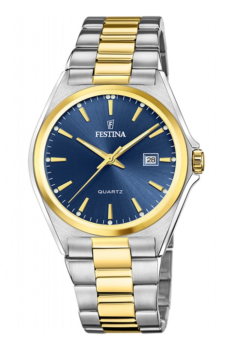 Festina, Rozsdamentes acél karóra két színárnyalatú dizájnnal, Ezüstszín, Aranyszín