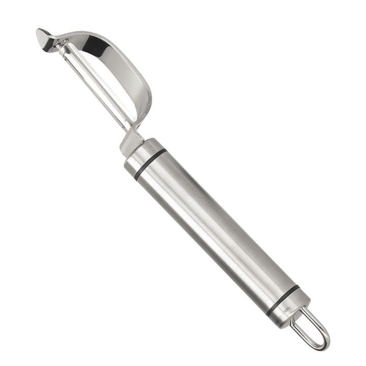 Curatator legume si fructe, inox, lama pivotanta, maner ergonomic, 21.5cm