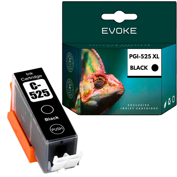 Canon nyomtató tintapatron 525B fekete, 20 ml, 360 oldal, 4529B001 / PGI525BK, kompatibilis a Pixma IP4850 IP4950 MG5150 MG5350 MG5250