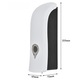 Dispenser - dozator sapun lichid, 300 ml cu suport de agatare pe perete, alb/gri, 21.5 x 6.5 x 7.2 cm