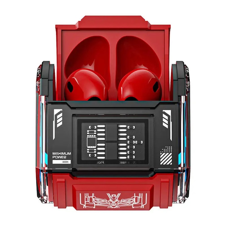 Casti Wireless VU-TEK M118, Bluetooth 5.4, Sport, AI Translation, Autonomie 60h, Microfon HD, Noise Cancelling, Sunet 3D, Negru