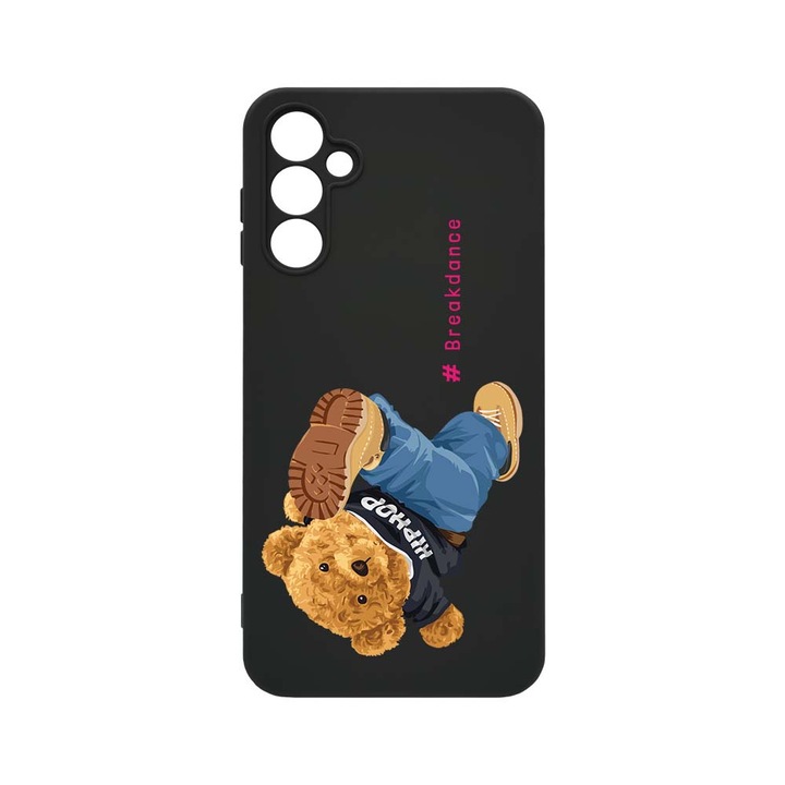 BestCase® Husa Slim SIlicon 0.8MM, Compatibila Cu Samsung Galaxy S24 FE, Breakdance - Teddy Bear, Protectie Camera, Rezistenta la uzura, c-B 924