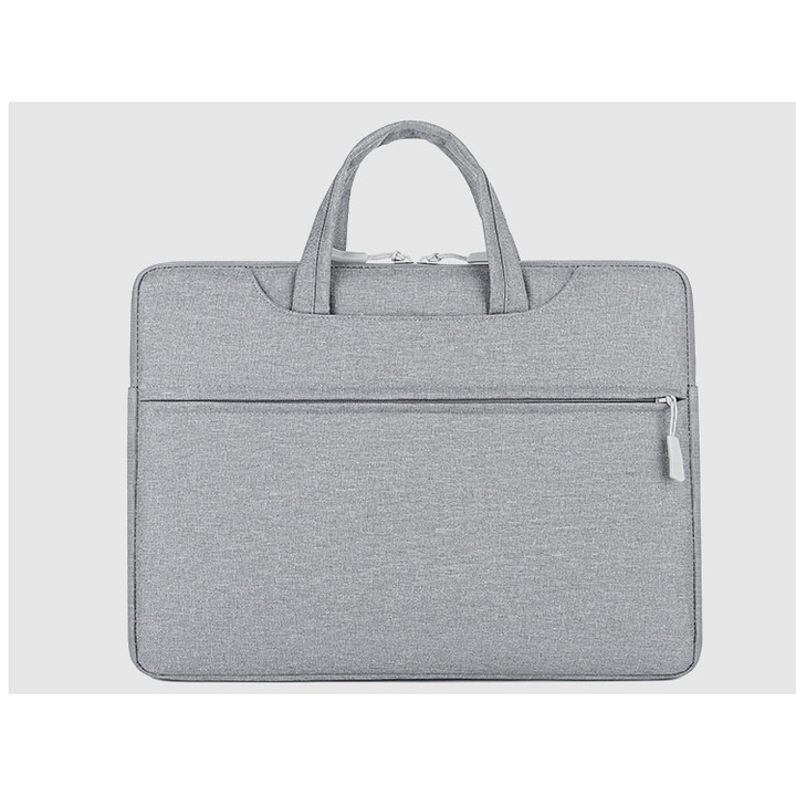 Чанта за лаптоп HIDARLING, водоустойчива, сива, 40x30x3,5 см, комплект от 2 външни отделения