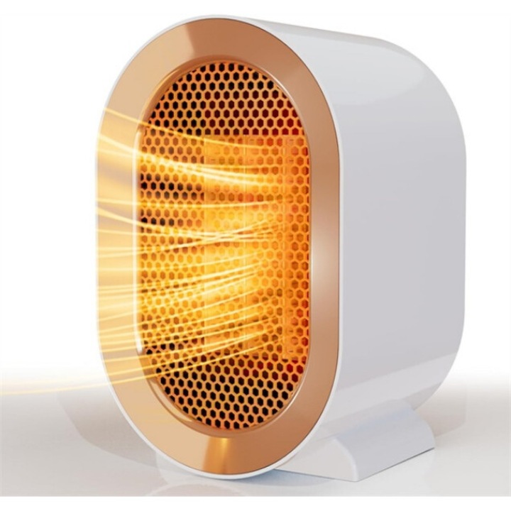 Aeroterma portabila, eficienta energetic, protectie la supraincalzire, alb, 7.8x5.1x4.7inch, 1200W